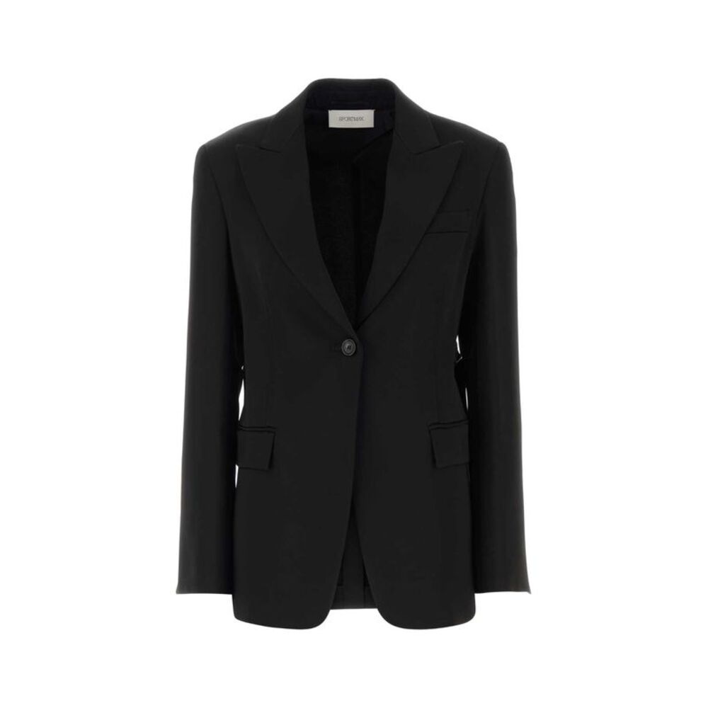 Sportmax Women Black Viscose Novella Blazer